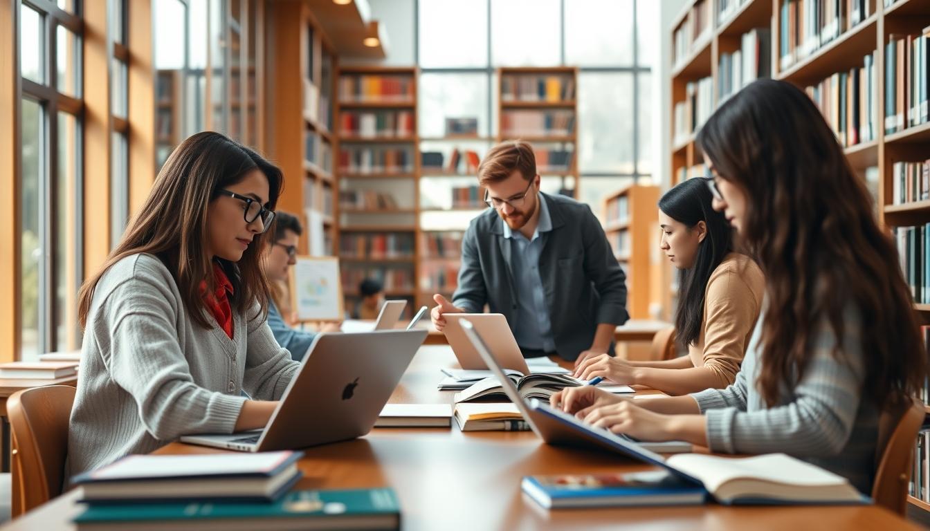 Student developing practical and academic skills